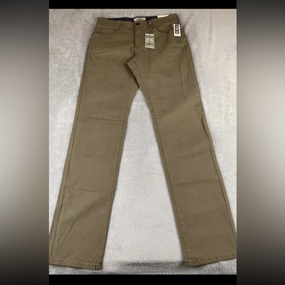 Flag & Anthem mens khaki stretch Nashville straight leg pants size 30x34